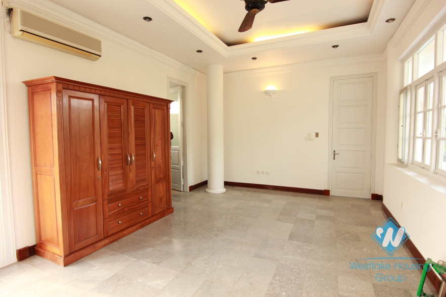 A wonderful french style villa for rent with 4 bedroom in Tay Ho, Hanoi